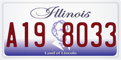 IL license plate A198033