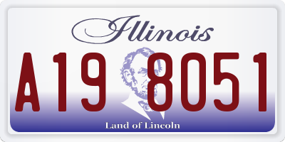 IL license plate A198051