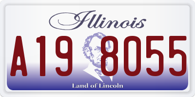IL license plate A198055