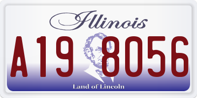 IL license plate A198056