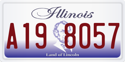 IL license plate A198057