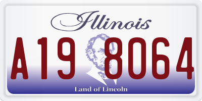 IL license plate A198064