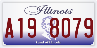 IL license plate A198079