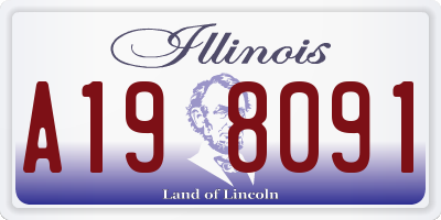 IL license plate A198091