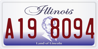 IL license plate A198094