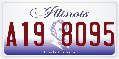IL license plate A198095