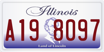 IL license plate A198097