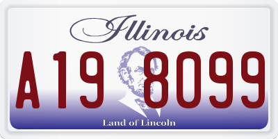 IL license plate A198099