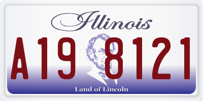 IL license plate A198121