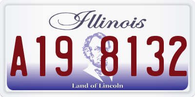 IL license plate A198132