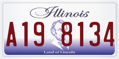 IL license plate A198134
