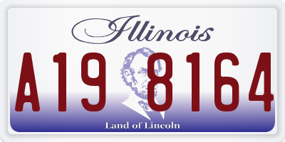 IL license plate A198164