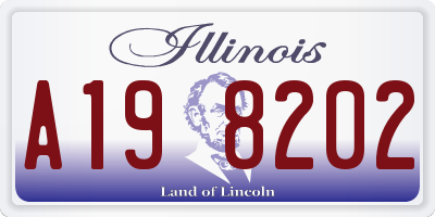 IL license plate A198202