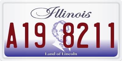IL license plate A198211