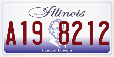 IL license plate A198212