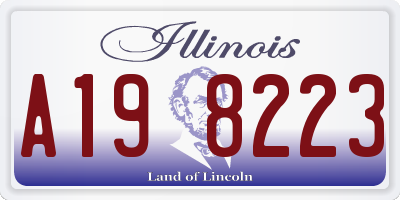 IL license plate A198223