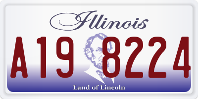 IL license plate A198224