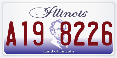 IL license plate A198226