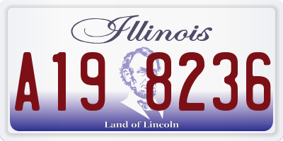 IL license plate A198236