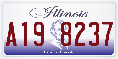 IL license plate A198237