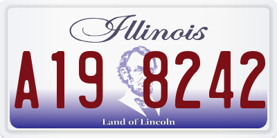 IL license plate A198242