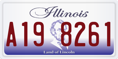 IL license plate A198261