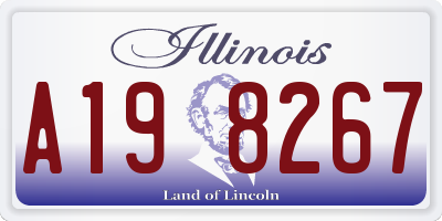 IL license plate A198267