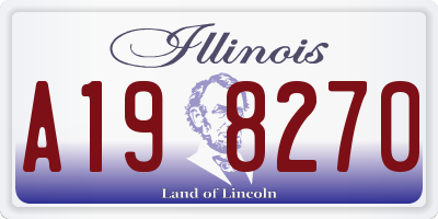 IL license plate A198270