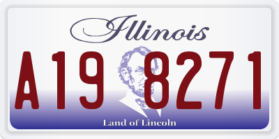 IL license plate A198271