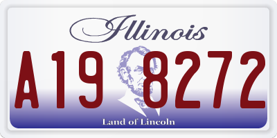 IL license plate A198272