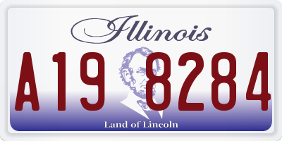 IL license plate A198284