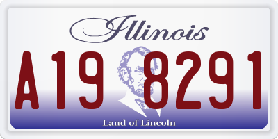 IL license plate A198291