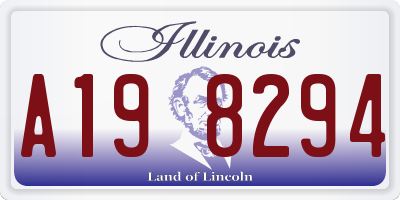 IL license plate A198294