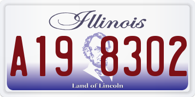 IL license plate A198302