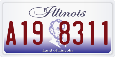 IL license plate A198311