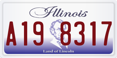 IL license plate A198317