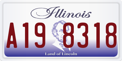 IL license plate A198318