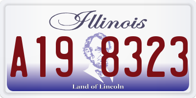 IL license plate A198323