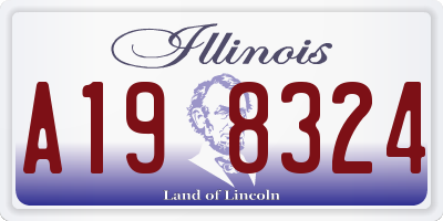 IL license plate A198324