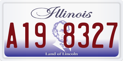 IL license plate A198327
