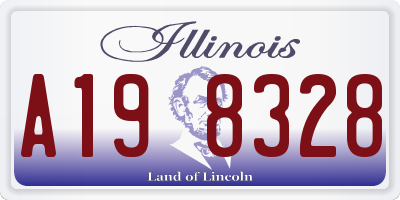 IL license plate A198328
