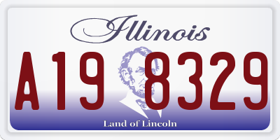 IL license plate A198329