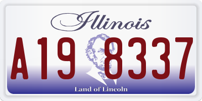 IL license plate A198337