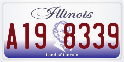 IL license plate A198339