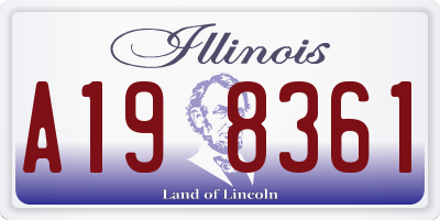 IL license plate A198361