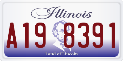 IL license plate A198391