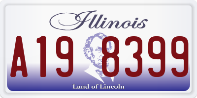 IL license plate A198399