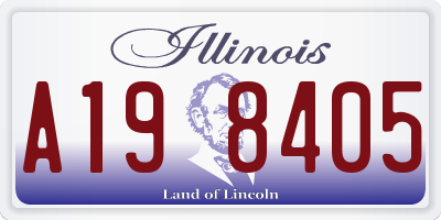 IL license plate A198405