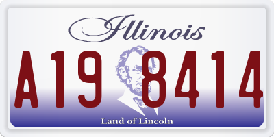 IL license plate A198414