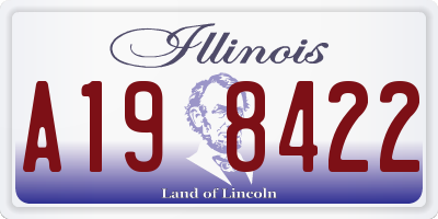 IL license plate A198422